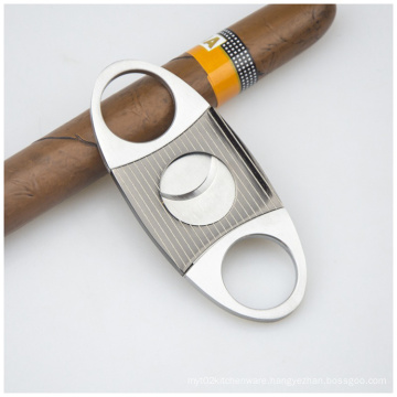 Custom Luxury Double Cigar Cutter Stainless Steel Table Cigar Cutter Accessories